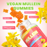 Agumoon Mullein Gummies bottle with a sunny outdoor setting