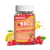Agumoon NAC Support Gummies front view with raspberry lemon flavour