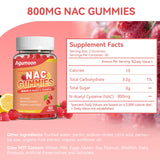 Agumoon NAC Support Gummies on a wooden table