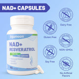Agumoon NAD+ Resveratrol Capsules 1000mg nutritional information
