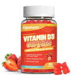 Agumoon Vitamin D3 Gummies 60 count bottle front view