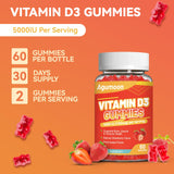 Agumoon Vitamin D3 Gummies nutritional information label