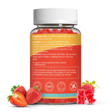 Agumoon Vitamin D3 Gummies with fresh strawberries
