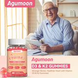 Agumoon Vitamin D3 K2 Gummies close-up of gummies