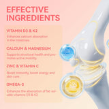 Agumoon Vitamin D3 K2 Gummies nutritional information