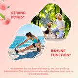 Agumoon Vitamin D3 K2 Gummies with a measuring spoon