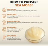 Ahai Life Gold Sea Moss 4oz back view packaging
