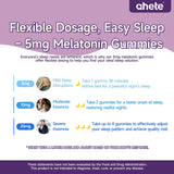 Ahete Melatonin Sleep Gummies on a wooden table