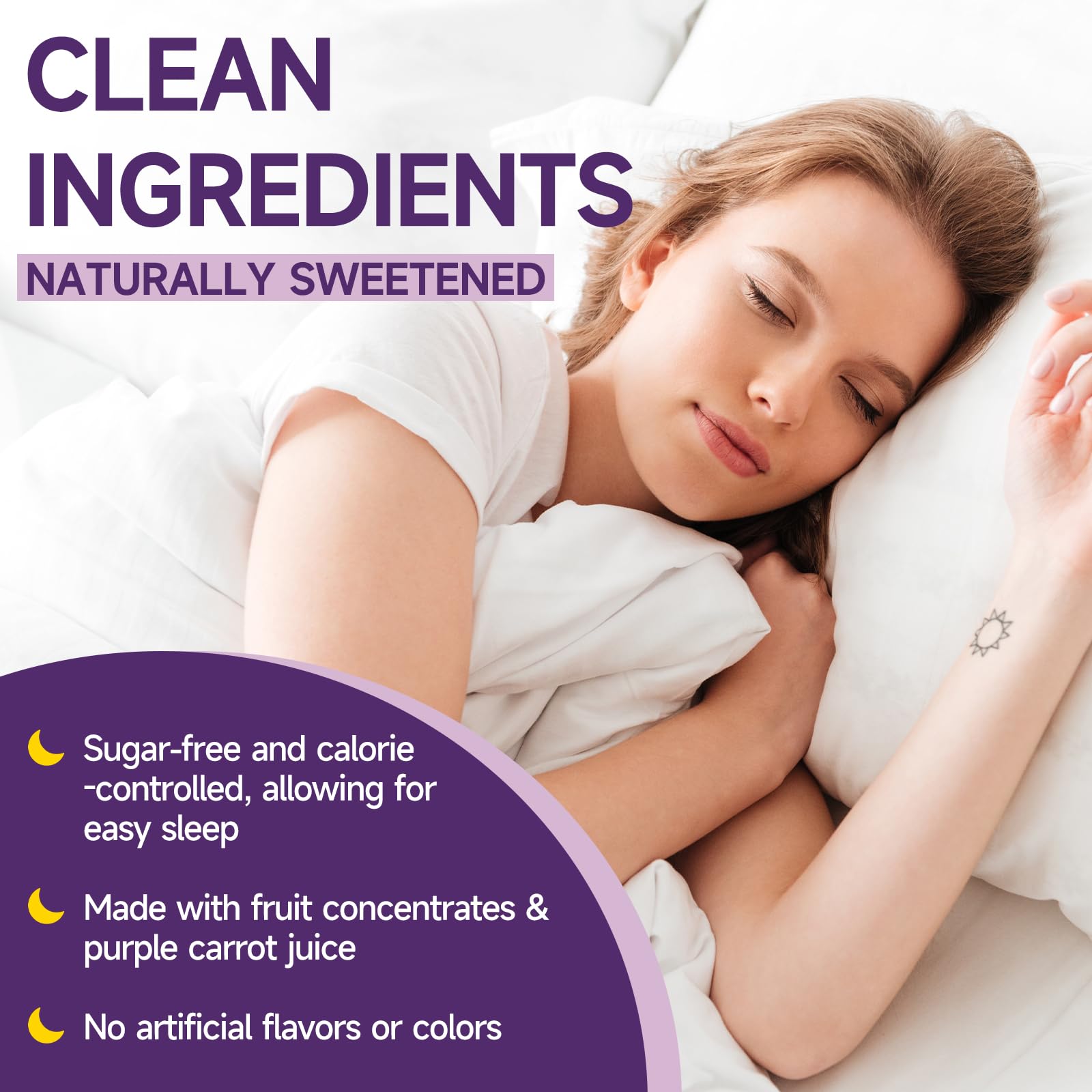 Ahete Melatonin Sleep Gummies with raspberry fruit