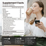 Ahete Mushroom Coffee Blend powder in a cup