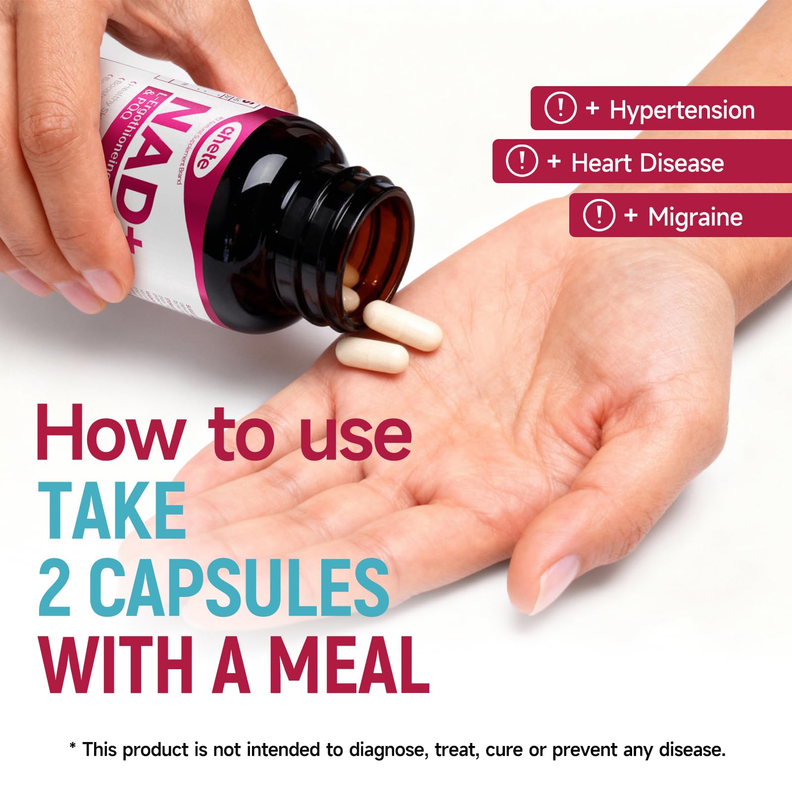 Ahete Resveratrol NAD+ Supplement in a wellness setting