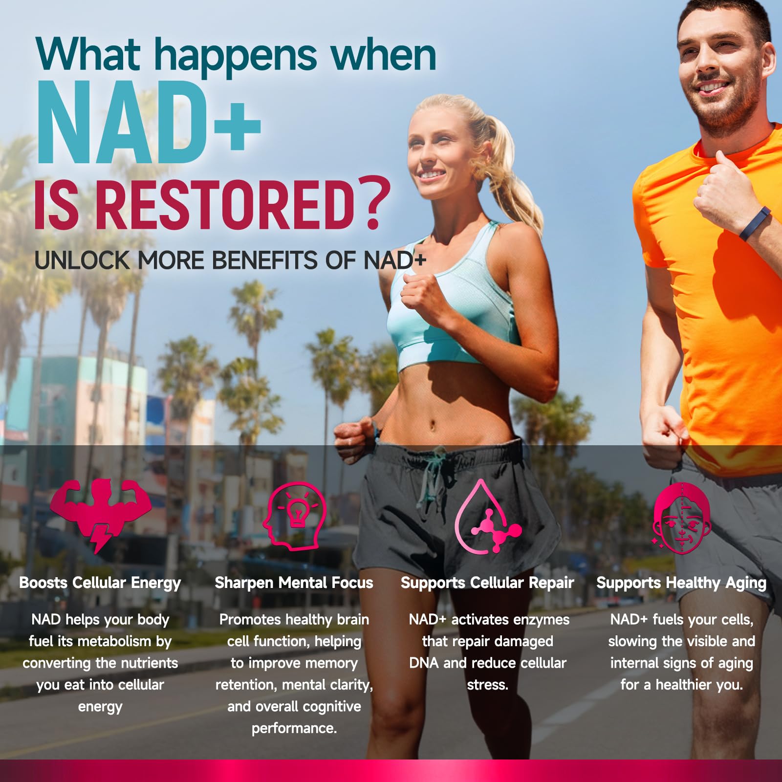 Ahete Resveratrol NAD+ Supplement nutritional information