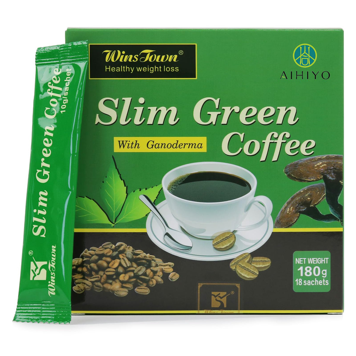 AIHIYO Green Coffee Bean Extract 180g front view