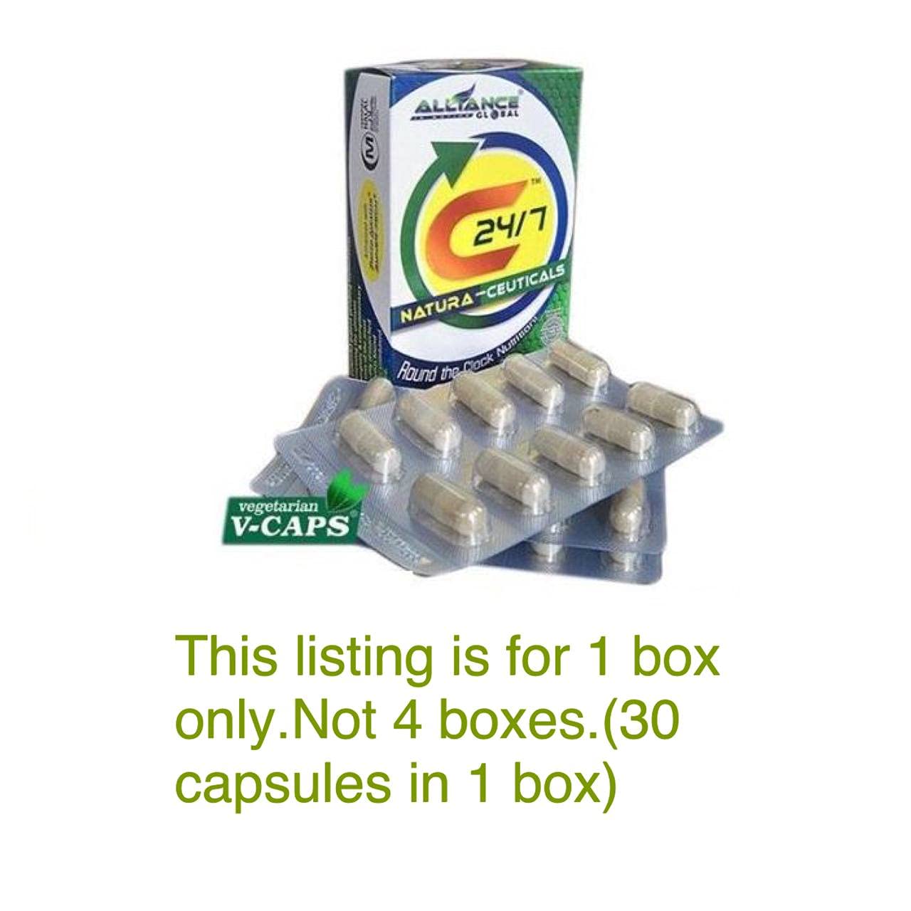 Aim Global C24/7 Nature's Way Food Supplement vegetable capsules