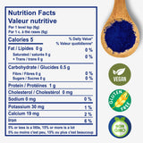 Aimgrow Blue Spirulina Powder mixed in yogurt
