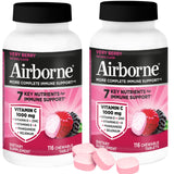 Airborne Chewable Vitamin C 1000mg with Zinc front view