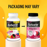 Airborne Chewable Vitamin C 1000mg with Zinc tablets close-up