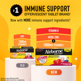 Airborne daily wellness Support Effervescent Tablets in water dissolving