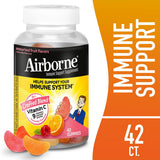 Airborne daily wellness Support Gummies packaging showing nutritional information