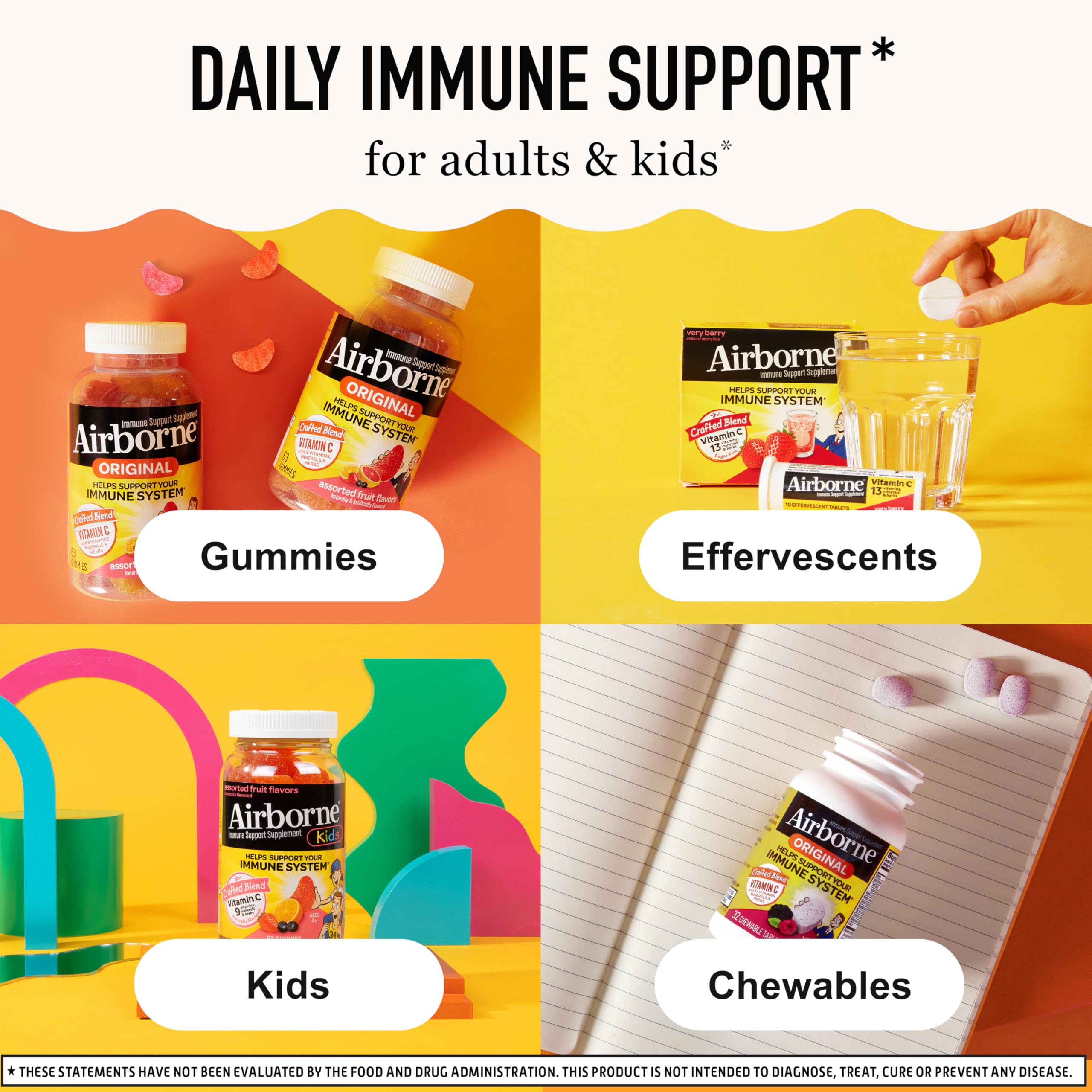 Airborne Elderberry Gummies back of packaging