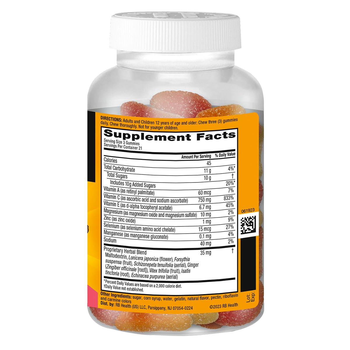 Airborne Gummies recommended dosage instructions