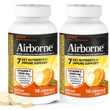 Airborne Vitamin C Chewable Tablets 1000mg front view