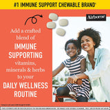 Airborne Vitamin C chewable tablets on a kitchen counter