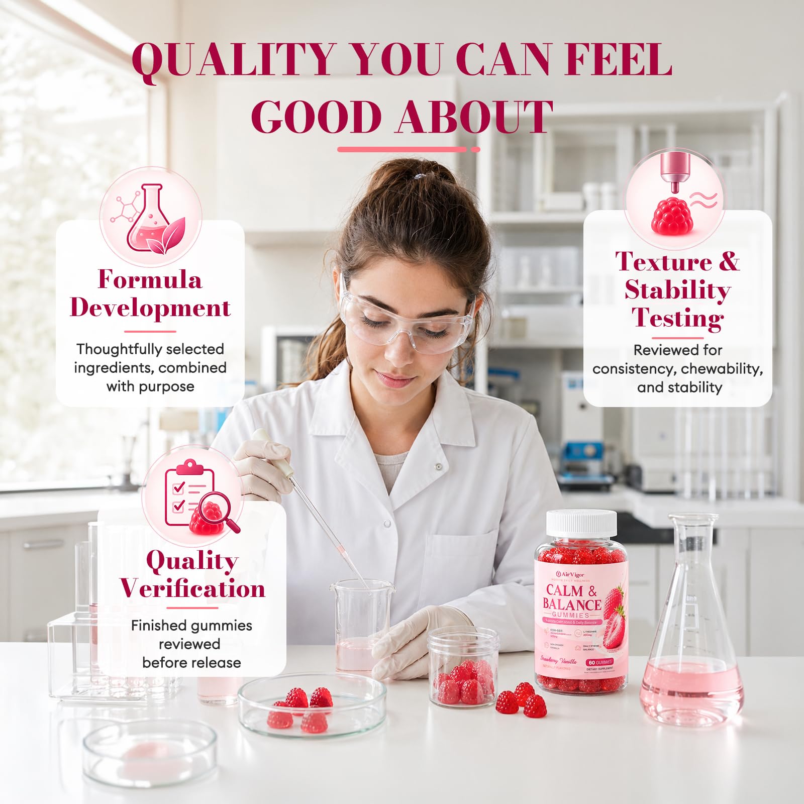 AirVigor Cortisol Gummies lifestyle scene with woman daily wellness