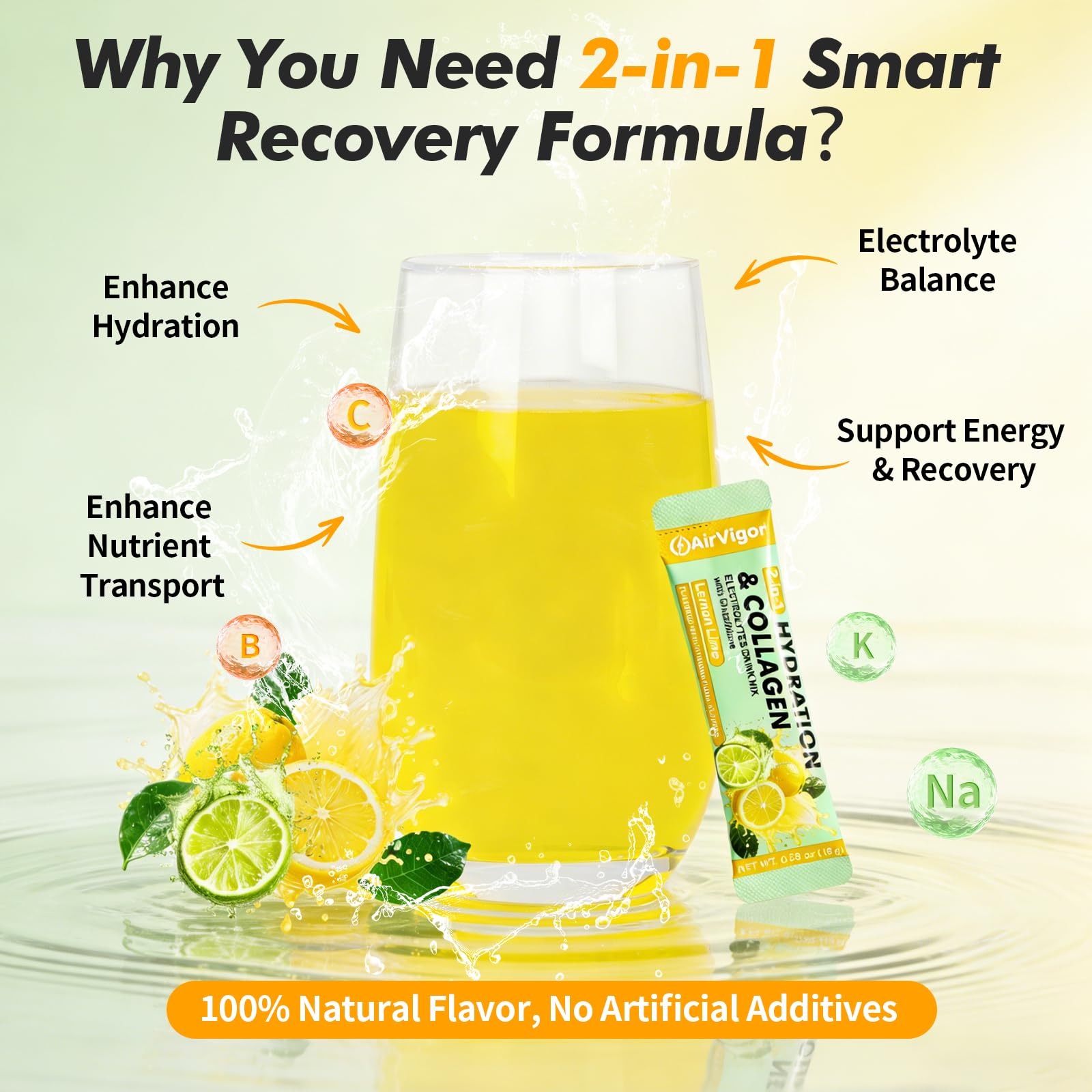 AirVigor Electrolyte Collagen Drink Mix nutrition information