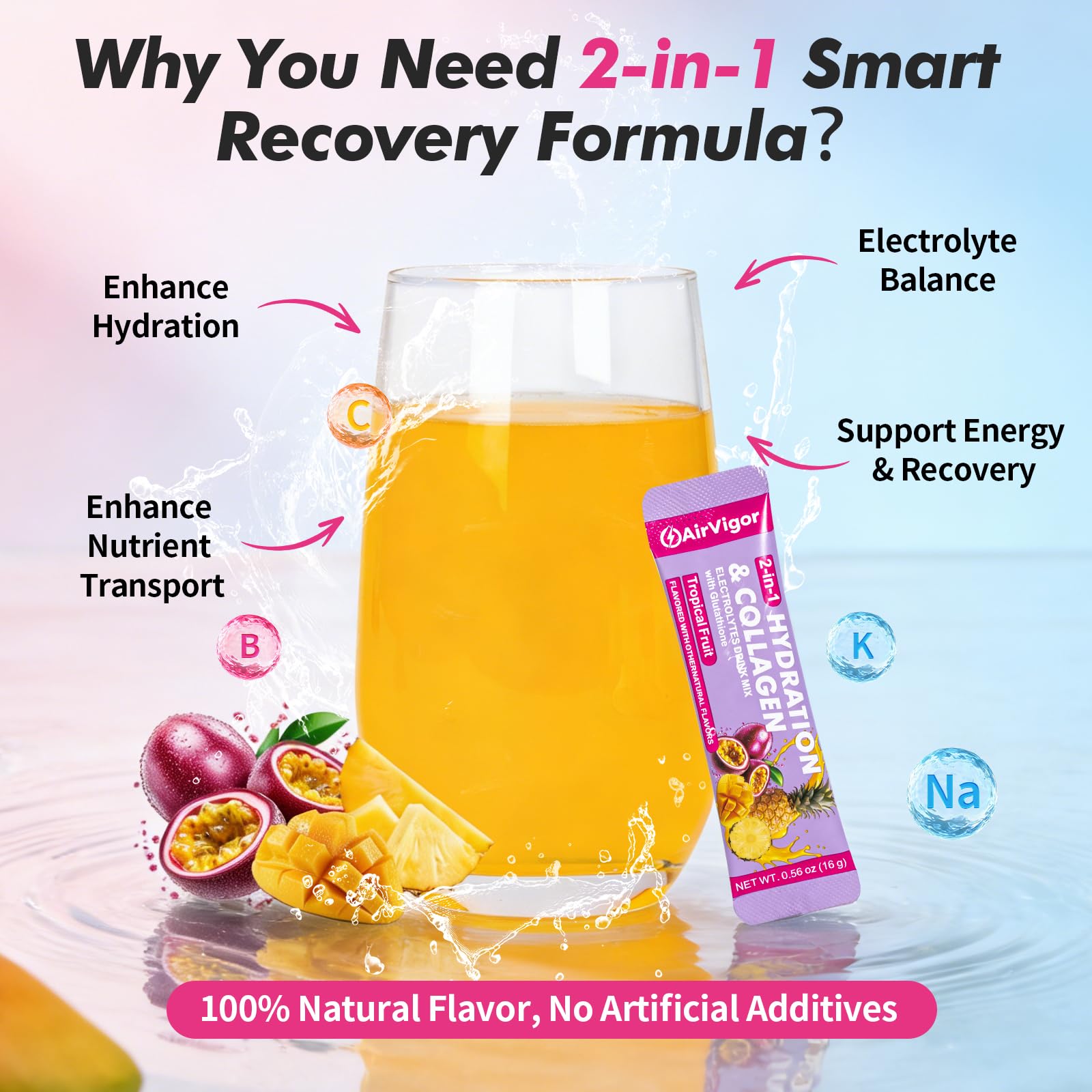 AirVigor Electrolyte Collagen Drink Mix nutritional information