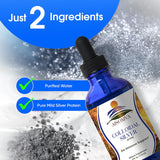 AISOMVA Colloidal Silver Liquid 40ppm dropper close-up