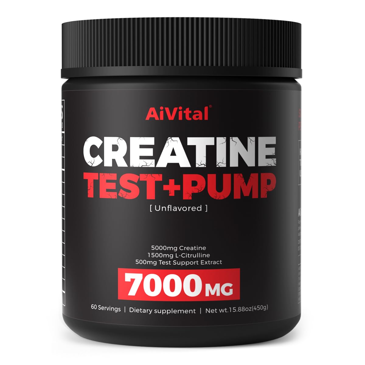 AiVital Creatine Monohydrate Powder front view with packaging