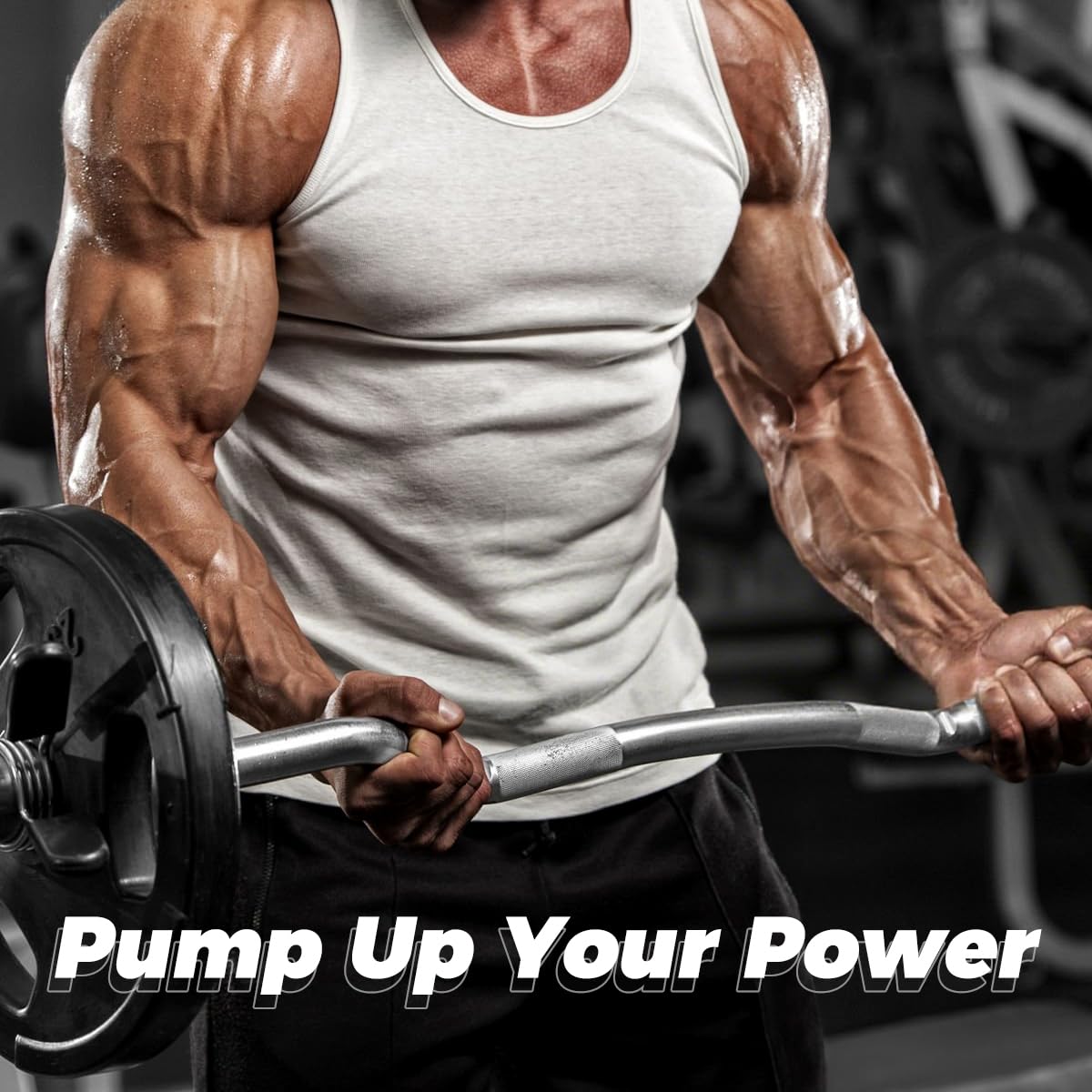 AiVital Creatine Monohydrate Powder on a fitness background