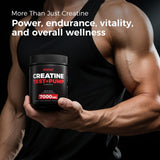 AiVital Creatine Monohydrate Powder scoop next to container