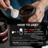 AiVital Creatine Monohydrate Powder showing serving scoop