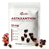 Aiwevon Astaxanthin Softgels 12mg bottle front view
