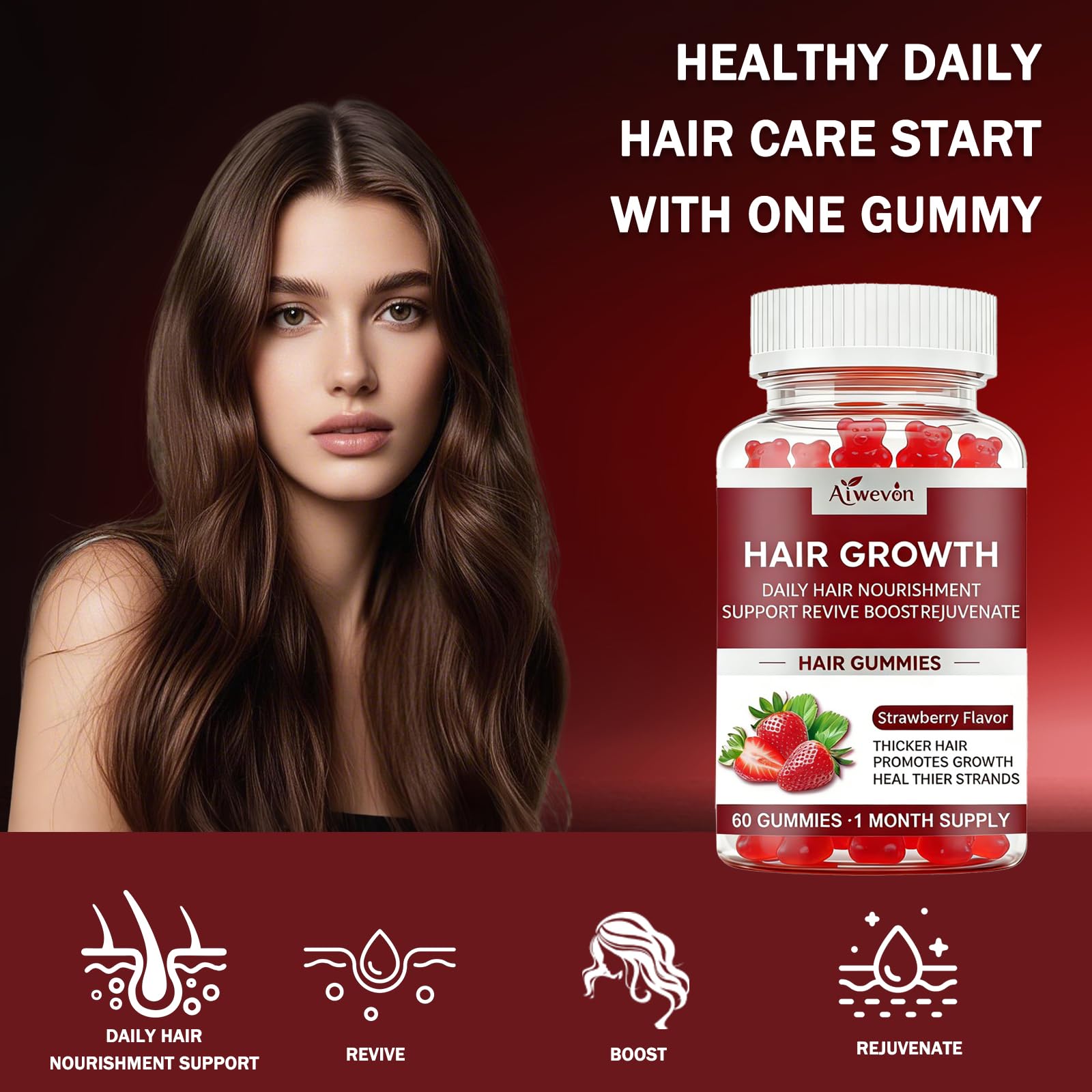 Aiwevon Multivitamin Gummies bottle with 60 gummies