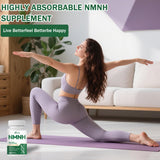 Aiwevon NMNH NAD+ Support Supplement lifestyle scene with a glass of water