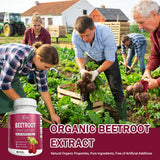 Aiwevon Organic Beet Root Capsules 1300MG bottle side view