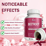 Aiwevon Organic Beet Root Capsules 1300MG ingredients list