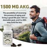 AJAXERRUE Calcium AKG Liposomal Capsules 1500mg packaging details