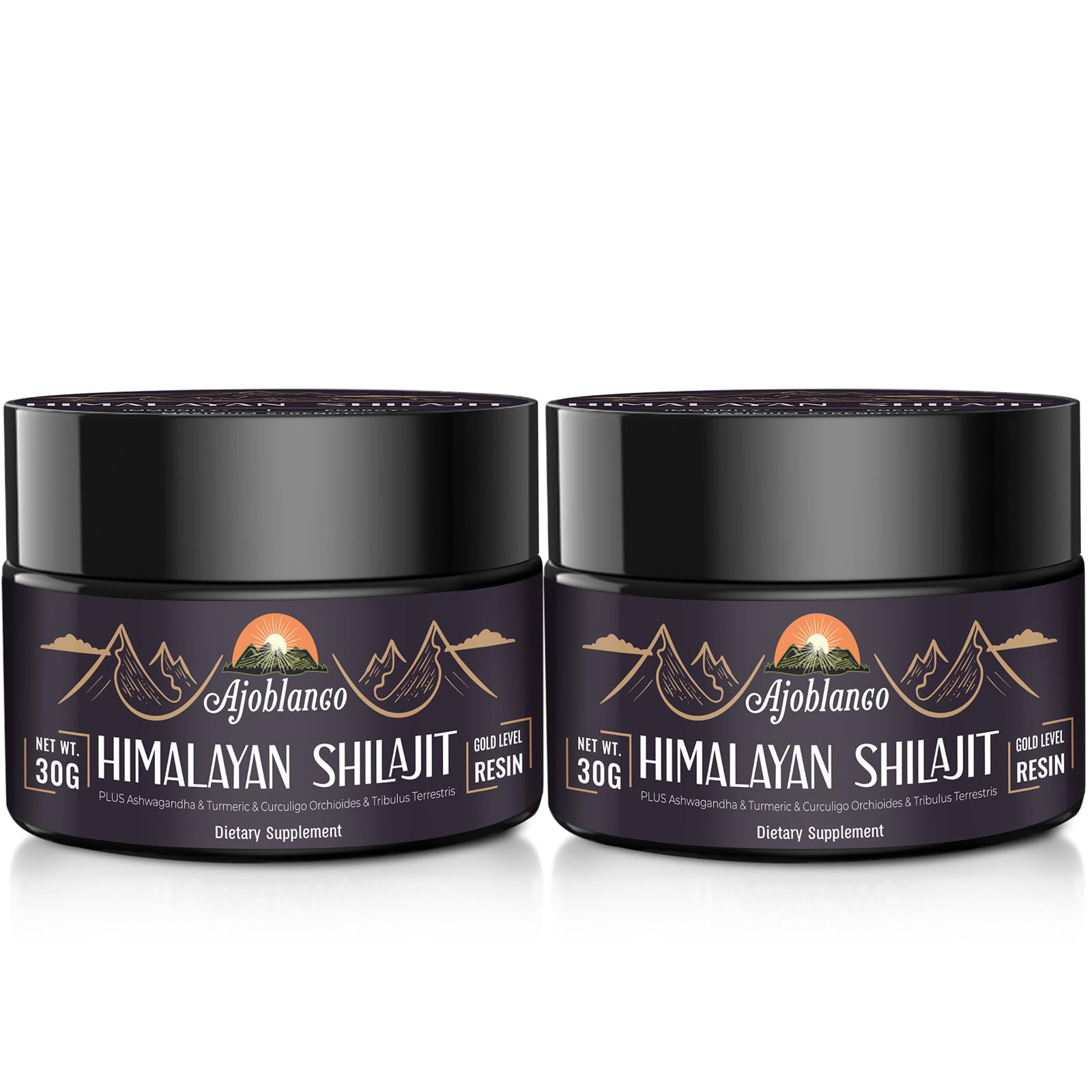 Ajoblanco Himalayan Shilajit Resin 100% Organic 231g front view