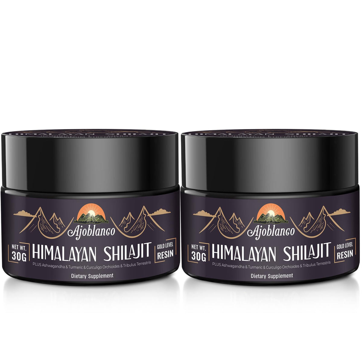 Ajoblanco Himalayan Shilajit Resin 100% Organic 231g front view
