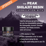 Ajoblanco Himalayan Shilajit Resin in a glass of warm water