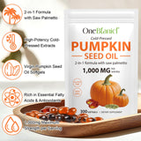 Akeeronn Pumpkin Seed Oil Capsules bottle side view