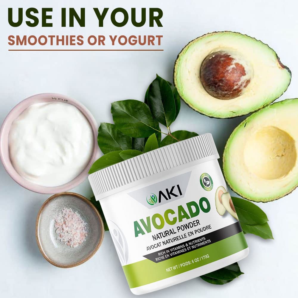 AKI ORGANIC Avocado Powder in a smoothie bowl