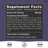 AKSHAR Gluco-Aid Herbal Supplement bottle on a wooden table