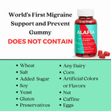 Alafia Naturals Migraine Gummy bottle side view