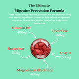 Alafia Naturals Migraine Gummy gummies on a wooden table
