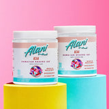 Alani Nu BCAAs 246g displayed with workout gear